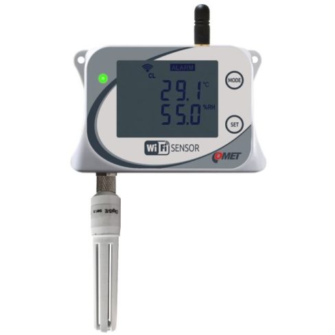 W3710 Wi-Fi/WLAN Temperatursensor von Comet System mit einem Messbereich von -30 °C bis 60 °C