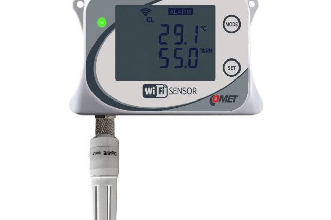 W3710 Wi-Fi/WLAN Temperatursensor von Comet System mit einem Messbereich von -30 °C bis 60 °C